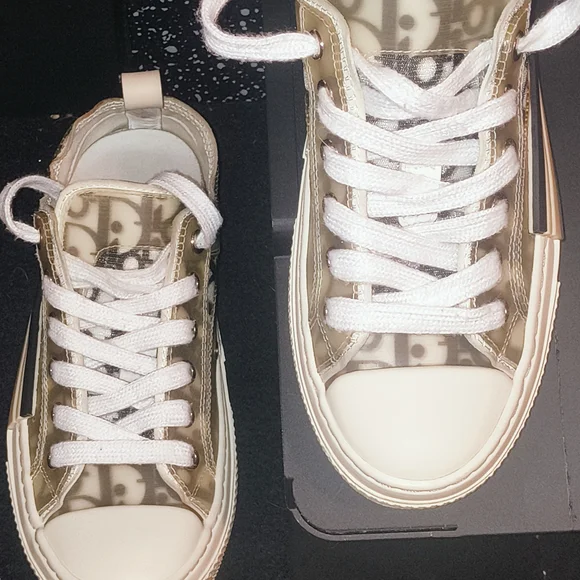 Dior Low Top Logo Sneaker - Beige Monogram - Picture 6 of 11